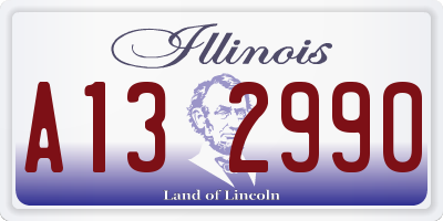 IL license plate A132990