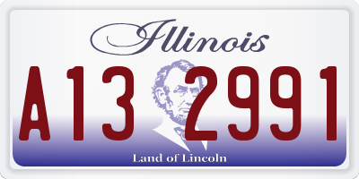 IL license plate A132991