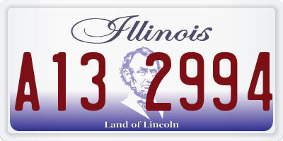 IL license plate A132994