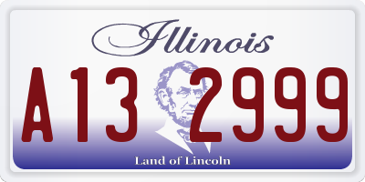 IL license plate A132999