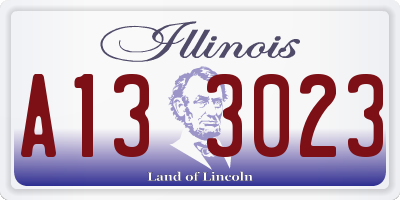 IL license plate A133023