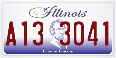 IL license plate A133041