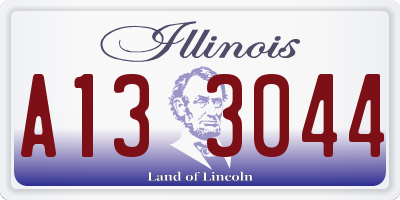 IL license plate A133044