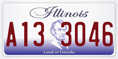 IL license plate A133046