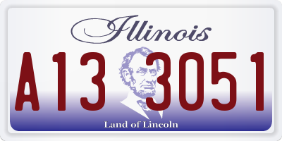 IL license plate A133051