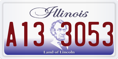IL license plate A133053