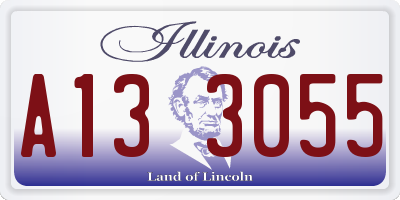 IL license plate A133055