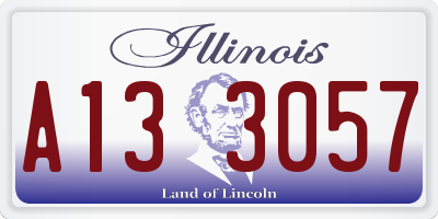 IL license plate A133057