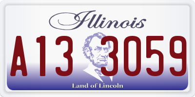 IL license plate A133059
