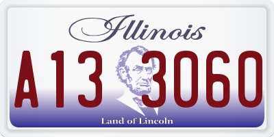 IL license plate A133060