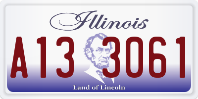 IL license plate A133061