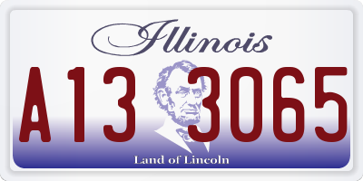 IL license plate A133065