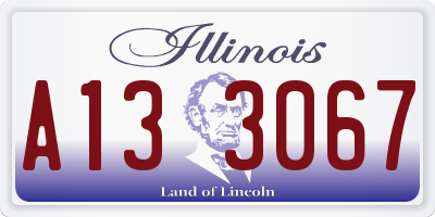 IL license plate A133067