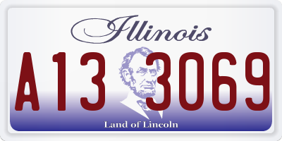 IL license plate A133069
