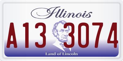 IL license plate A133074