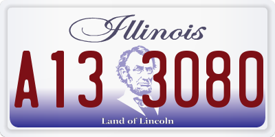 IL license plate A133080