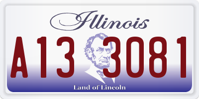 IL license plate A133081