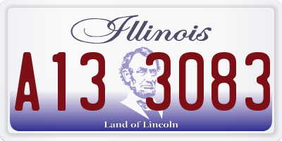 IL license plate A133083