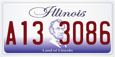 IL license plate A133086