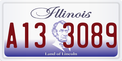 IL license plate A133089