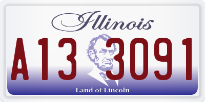 IL license plate A133091