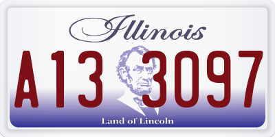 IL license plate A133097