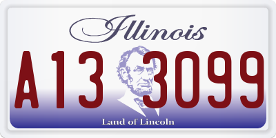 IL license plate A133099