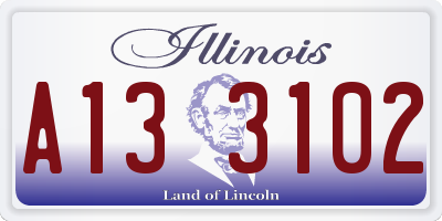 IL license plate A133102