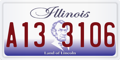 IL license plate A133106