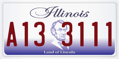 IL license plate A133111