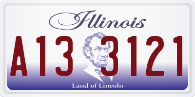 IL license plate A133121