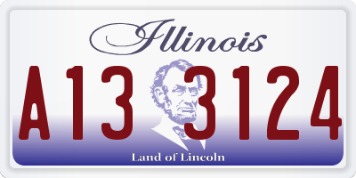 IL license plate A133124