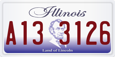 IL license plate A133126