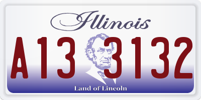 IL license plate A133132