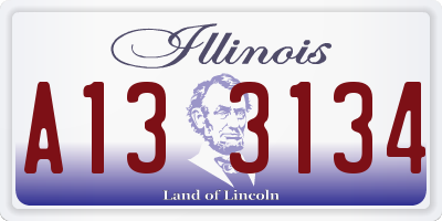 IL license plate A133134