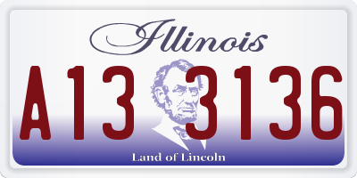IL license plate A133136