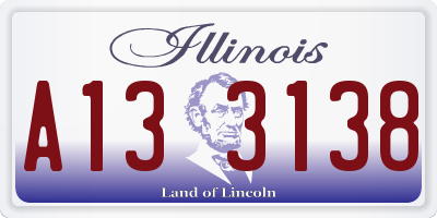 IL license plate A133138