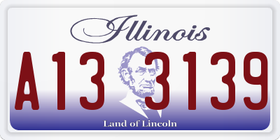 IL license plate A133139