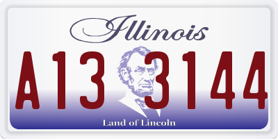 IL license plate A133144