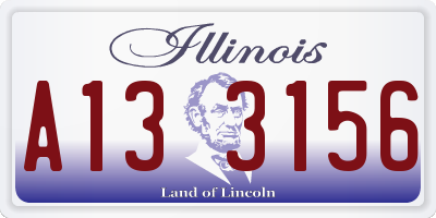 IL license plate A133156