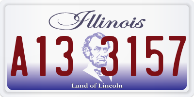 IL license plate A133157