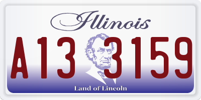 IL license plate A133159