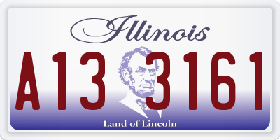 IL license plate A133161
