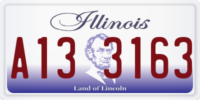 IL license plate A133163