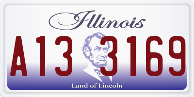 IL license plate A133169