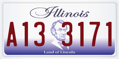 IL license plate A133171