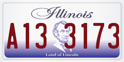IL license plate A133173