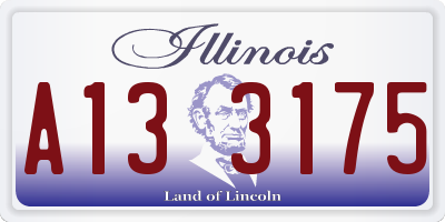 IL license plate A133175