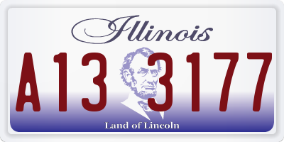 IL license plate A133177
