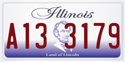 IL license plate A133179